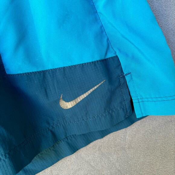 Nike Dri- Fit Shorts Performance Running Gorpcore Men's Medium Blue Hiking Climb - Picture 4 of 10